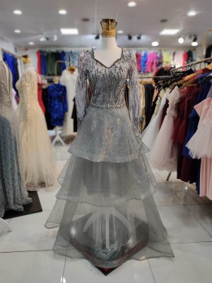 ماکسی دامن ارگانزا طبقه ای