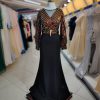 ماکسی دامن کرپ بالا پولک خطی راه راه - Image 2