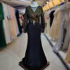 ماکسی دامن کرپ بالا پولک خطی راه راه - Image 12