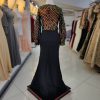 ماکسی دامن کرپ بالا پولک خطی راه راه - Image 9