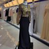 ماکسی دامن کرپ بالا پولک خطی راه راه - Image 6