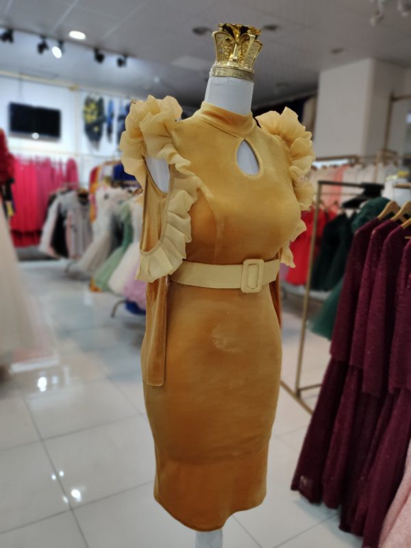 کوتاه مخمل آستین حلزونی ارگانزا - Image 17