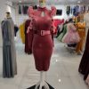 کوتاه مخمل آستین حلزونی ارگانزا - Image 2