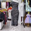 میدی پولک مخمل یقه رومی - Image 7