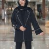 کت راه راه نوار لمه
