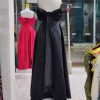ماکسی ساتن یقه طوق دار پشت پاپیون - Image 17