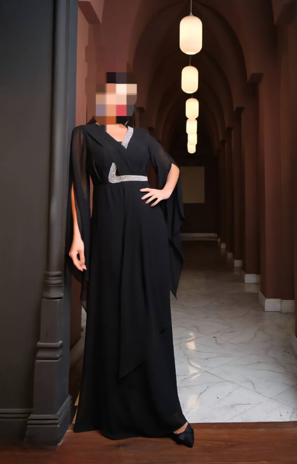 ماکسی کرپ حریر سنگدوزی L - Image 2