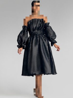 میدی دوبنده آستین جدا یقه اره ای