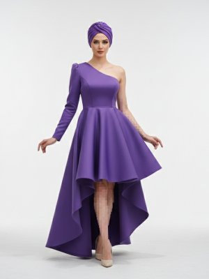 ماکسی ساندویچی تک آستین پشت بلند